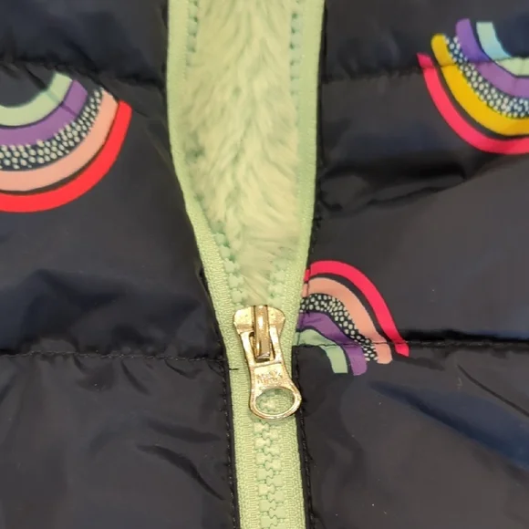 Rainbow Patterned Hooded Jacket - Picture 4 of 4